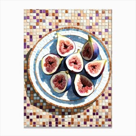 Figs On A Plate 1 Canvas Print