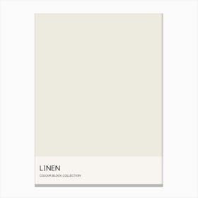 Linen Colour Block Poster Canvas Print