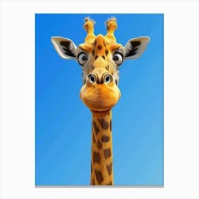 Funny Giraffe Canvas Print