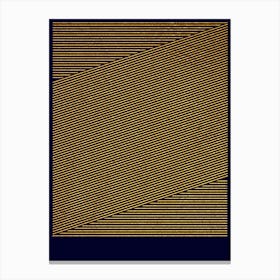 Parallel Gold Canvas Print