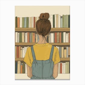 Book Girl Canvas Print