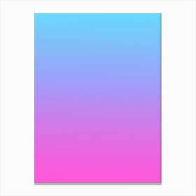Pink Sky Gradient Art Canvas Print