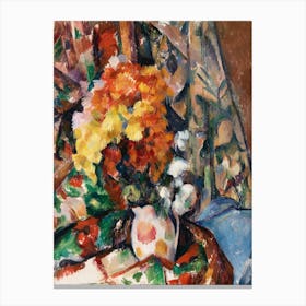 The Flowered Vase, Paul Cézanne 1 Canvas Print