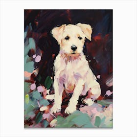 A Yorkshire Terrier Dog Painting, Impressionist 4 Canvas Print