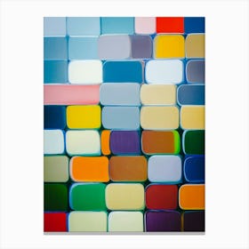 Squishy Blocks Color Bricks Canvas Print