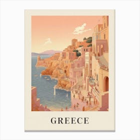 Vintage Travel Poster Greece 2 Canvas Print