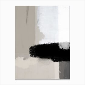 Nude Black Abstract 1 Canvas Print