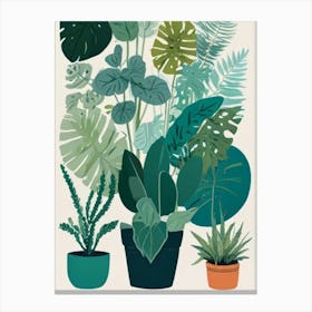 Tropical Plants Canvas Print