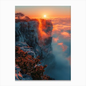 Sunrise Over The Clouds Canvas Print