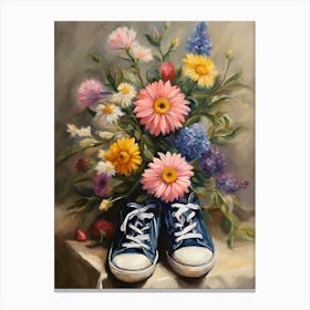 Flower Shoes Canvas Print