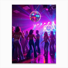 Disco Dancers Canvas Print