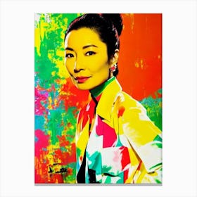 Michelle Yeoh Colourful Pop Movies Art Movies Canvas Print
