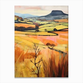 Autumn National Park Painting Brecon Beacons National Park Wales 1 Canvas Print