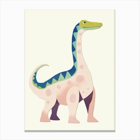 Nursery Dinosaur Art Omeisaurus Canvas Print