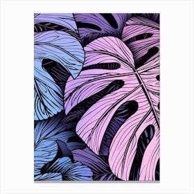 Monstera Leaves 12 Canvas Print