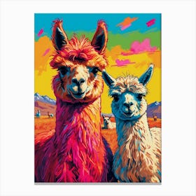 Llamas 1 Canvas Print