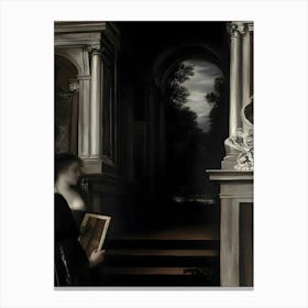 'The Lady In Black' Canvas Print