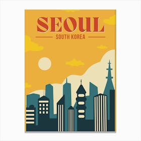 Seoul South Korea Poster Canvas Print