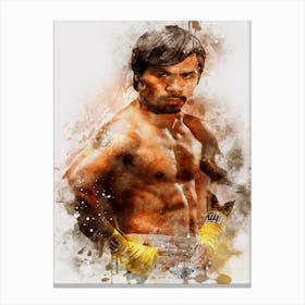 Manny Pacquiao Boxing Canvas Print