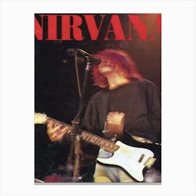 Nirvana Mtv Live And Loud 1993 Canvas Print