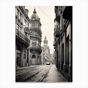 Porto, Portugal, Spain, Black And White Photography 3 Canvas Print