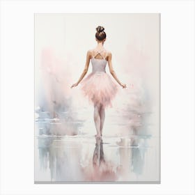 Ballet Dancer Water Colour Canvas Print
