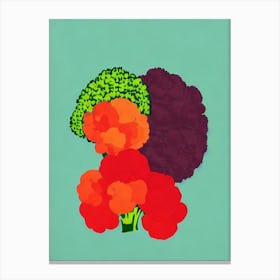 Broccoli Bold Graphic vegetable Canvas Print