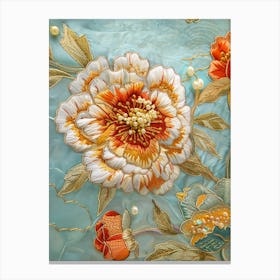 Chinese Silk Painting 9 Canvas Print