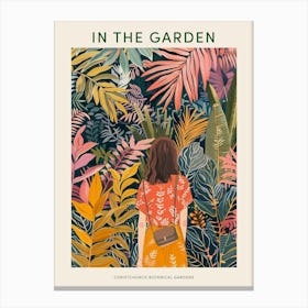 In The Garden Poster Christchurch Botanical Gardens Canvas Print