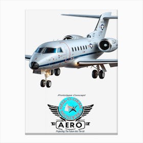 Hall-O-Gram Creations Aero Prototype Concept ~Reimagined 14 Canvas Print