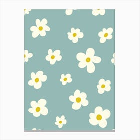 Daisy Pattern Canvas Print