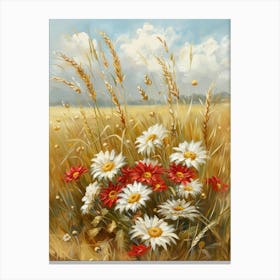 Daisies In The Field 2 Canvas Print