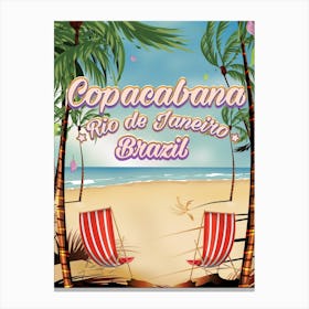 Copacabana Rio De Janeiro Brazil Canvas Print