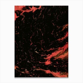 Abstract Black And Red Painting Canvas Print