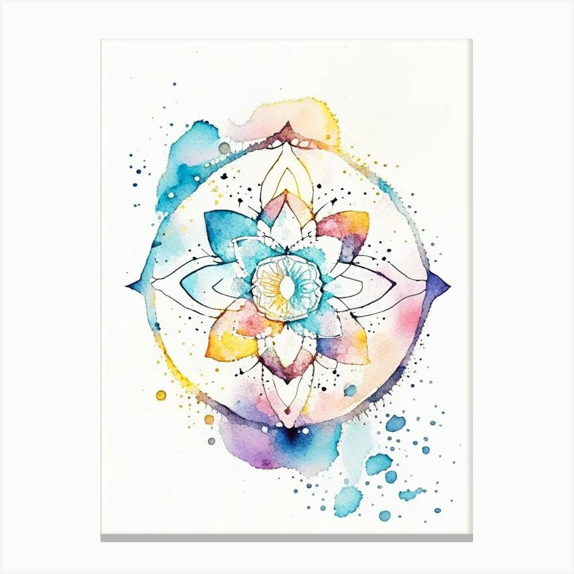 Wall Art Print, Mandala Symbols