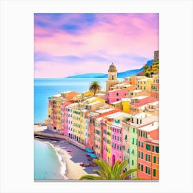 Camogli, Italy Colourful View 1 Canvas Print