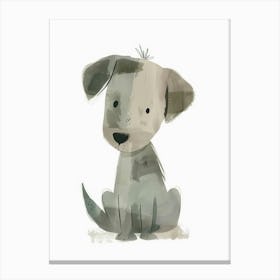 Charming Nursery Kids Animals Puppy 2 Canvas Print