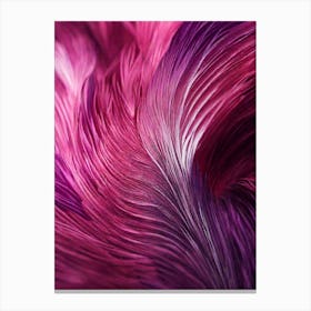 Purple Feathers Canvas Print