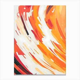 Orange Swirl Canvas Print