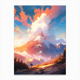 Sunset Mountain Canvas Print