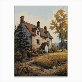 house in the countryside 1 Canvas Print