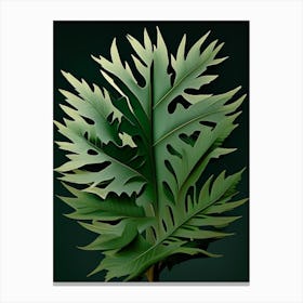 Artemisia Leaf Vibrant Inspired 2 Canvas Print