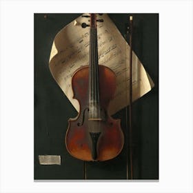 Old Violin Canvas Print
