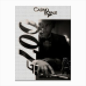 Casino Royale 007 James Bond Poster In A Pixel Dots Art Style Canvas Print