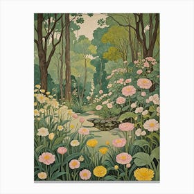 Flowers In The Woods Canvas Print