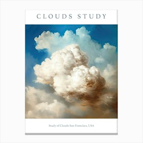 Study Of Clouds San Francisco, Usa Canvas Print