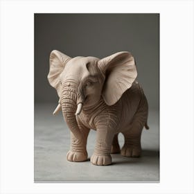 Elephant Figurine Canvas Print