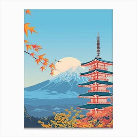Aomori Japan 3 Colourful Illustration Canvas Print
