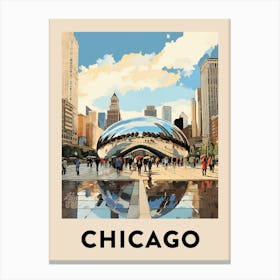 Chicago Travel Poster 26 Canvas Print