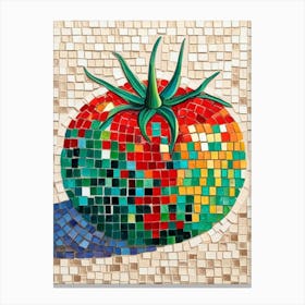 Mosaic Tomato 3 Canvas Print